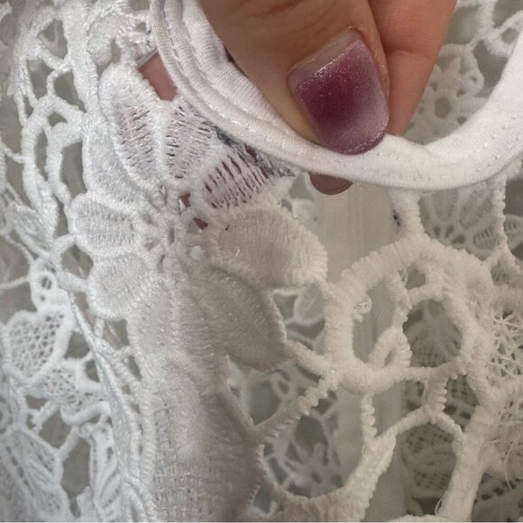 NWT SUGAR THRILLZ GROOVY KIND MINI DRESS crochet fairy hippy festival XXL - Picture 5 of 6